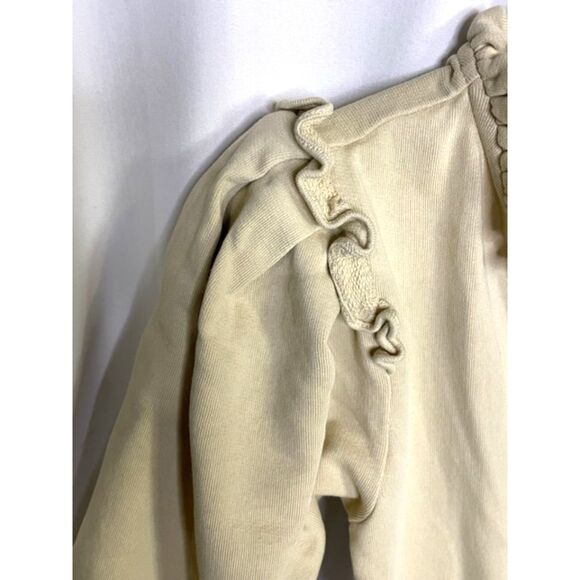 Ivy City Co Ivory Jumpsuit With Ruffle Women’s Size XS - Picture 3 of 11